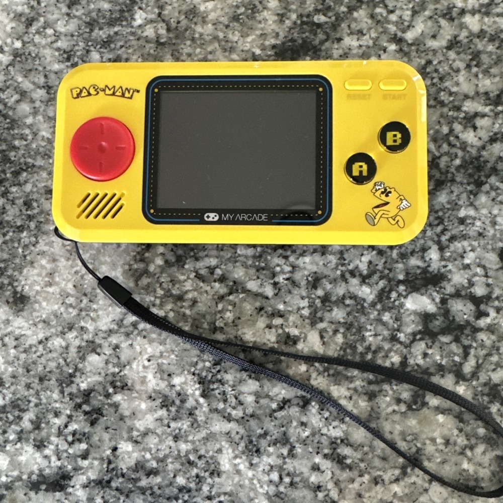 My Arcade Pac-Man Pocket Player Handheld System Yellow Large Multicolor Screen